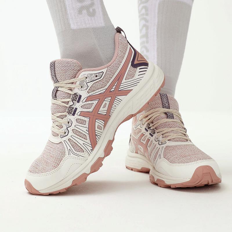 Asics Gel-Venture 7 MX Удобные Шнуровка Сетка Синтетическая кожа Амортизация Прочные Дышащие Низкие Кроссовки для трейлраннинга Женские кроссовки 1012A818-201