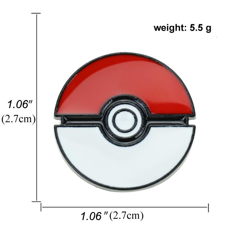 Anime Enamel Pins Collect Kawaii Squirtle Poke Ball Metal Cartoon Brooch Backpack Hat Bag Collar Lapel Badges