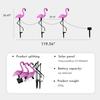 Solar Flamingo Garden Decor Outdoor Waterproof Landscape Lights Villa Lawn Lamp Patio Walkway Lights Holiday Pathway Decoration