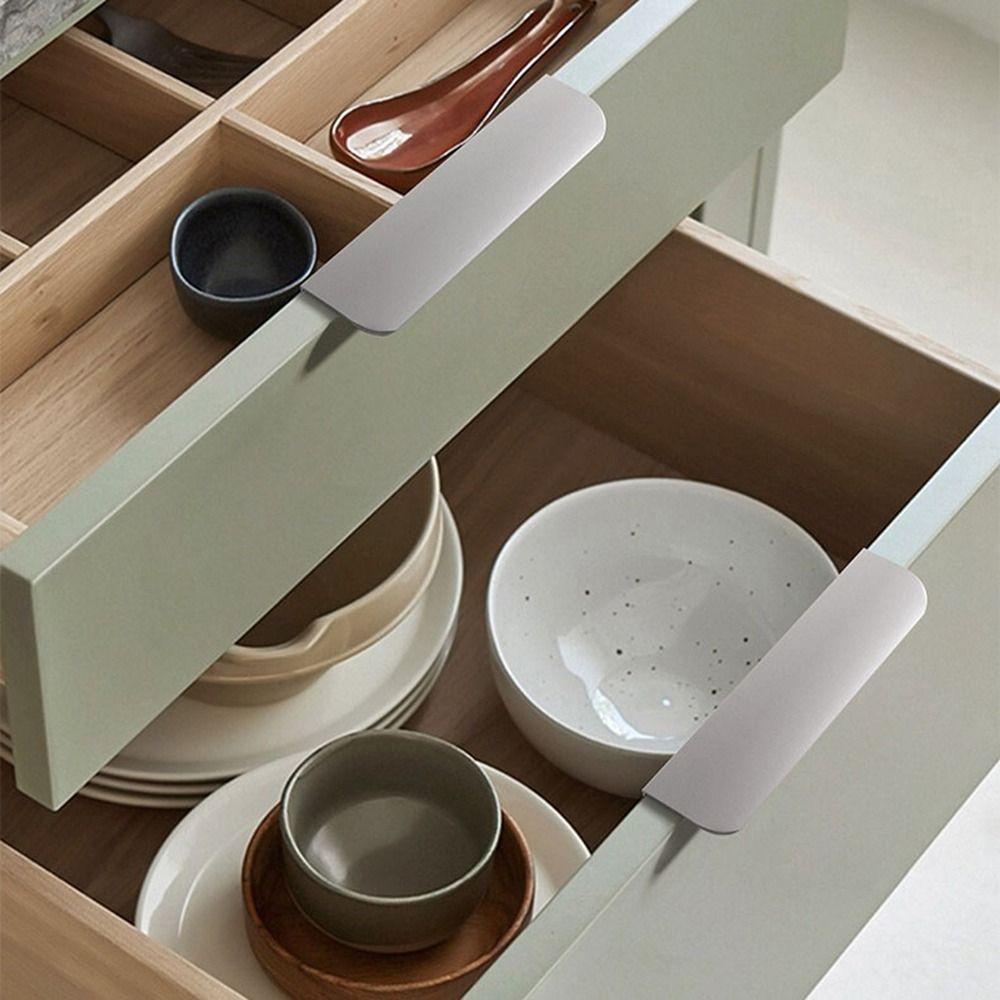 Hidden Invisible Door Handle Furniture Drawer Pulls Handle New Door Knobs Cupboard