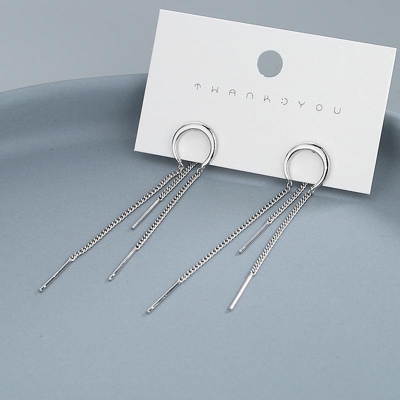 Серьги-кисточки в форме изогнутого полумесяца: Лунная цепочка, Подтягивающие лицо, Универсальные длинные серьги для женщин.