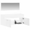 VidaXL Bathroom Cabinet with Mirror White Engineered Wood 833884