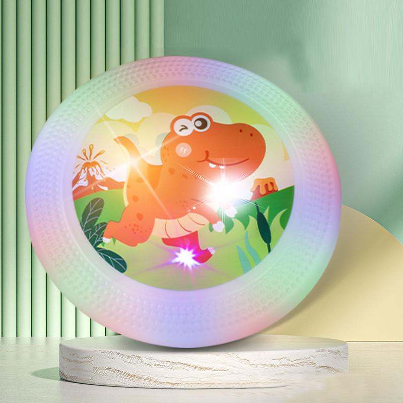 Светодиодная летающая тарелка для улицы Детская модная силиконовая игрушка НЛО Тренировка Родительско-детская игра Интерактивная игрушка Летающая тарелка для домашней собаки