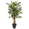 Artificial Lemon Tree with 3 Trunks Green 85 cm PP
