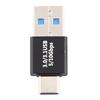 Адаптер Type-C / USB-C Male на USB 3.0 Male из алюминиевого сплава (черный)