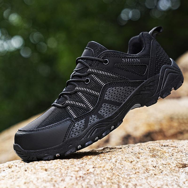 Четыре сезона Низкий верх Уличная обувь для хайкинга Большой размер Модная спортивная обувь для бега Мужская Нескользящая Дышащая Повседневная обувь