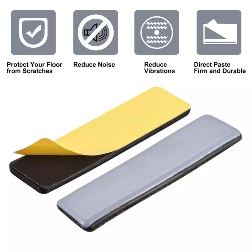 16 Pcs Furniture Sliders Gliders Square Mover Pad Household Anti Collision Furniture Sliders Movers Protection Foot Sliding Pad