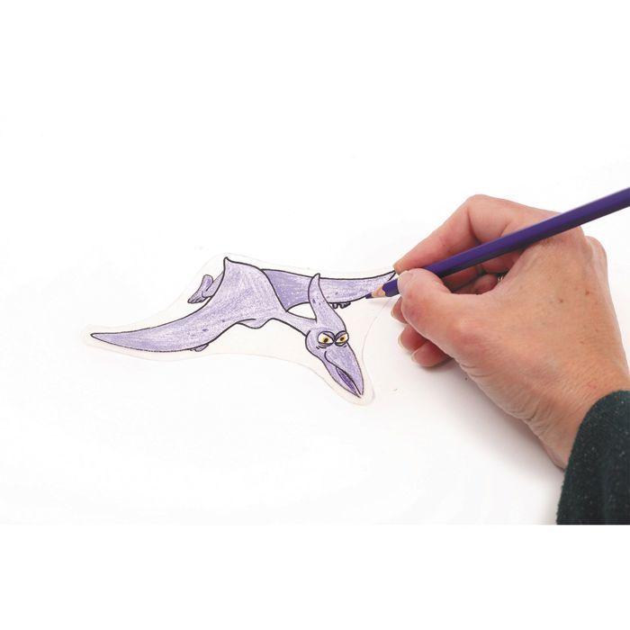 Kit Plastique dingue - Dinosaures - Pour Enfant - 2 feuilles - 3 porte-clés