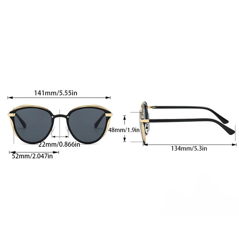 Неполяризованные женские солнцезащитные очки в полной оправе в форме кошачьего глаза, модные, с металлической оправой, популярные разноцветные линзы, элегантные розовые солнцезащитные очки