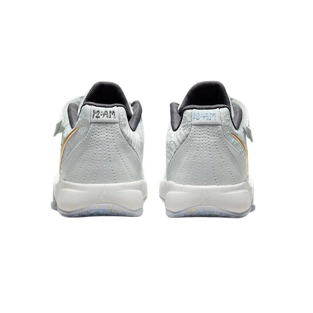 Nike Ja 2 Slip Resistant Abrasion Resistant Low top Children's Basketball Shoes White Children Aged 3 7 Years Old IB7252-002