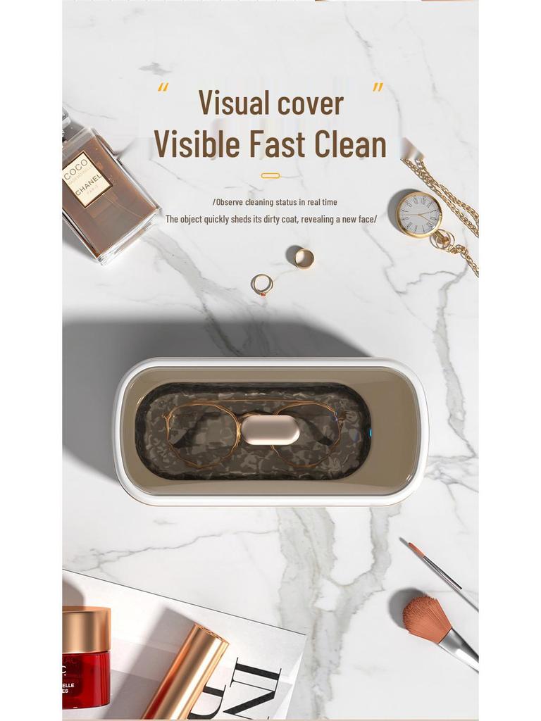 Ultrasonic Blue Light Cleaner for Glasses, Jewelry, and Contact Lens