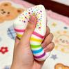 Сквиш-пельмень Радужный Слоеный Торт Игрушка Десерт Мягкие Игрушки Для Подростков И Взрослых Веселый Оригинальный Подарок На День Рождения Сжимающиеся Пельмени