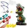 Игрушка Kammys Стрелялка, Мишень Динозавр для Мальчиков, Стреляющий Пистолет-Поппер для Игр в Помещении, Движущаяся Мишень для Стрельбы, Водяной Пистолет, 2 Губчатых Мячика, 24 Губчатых