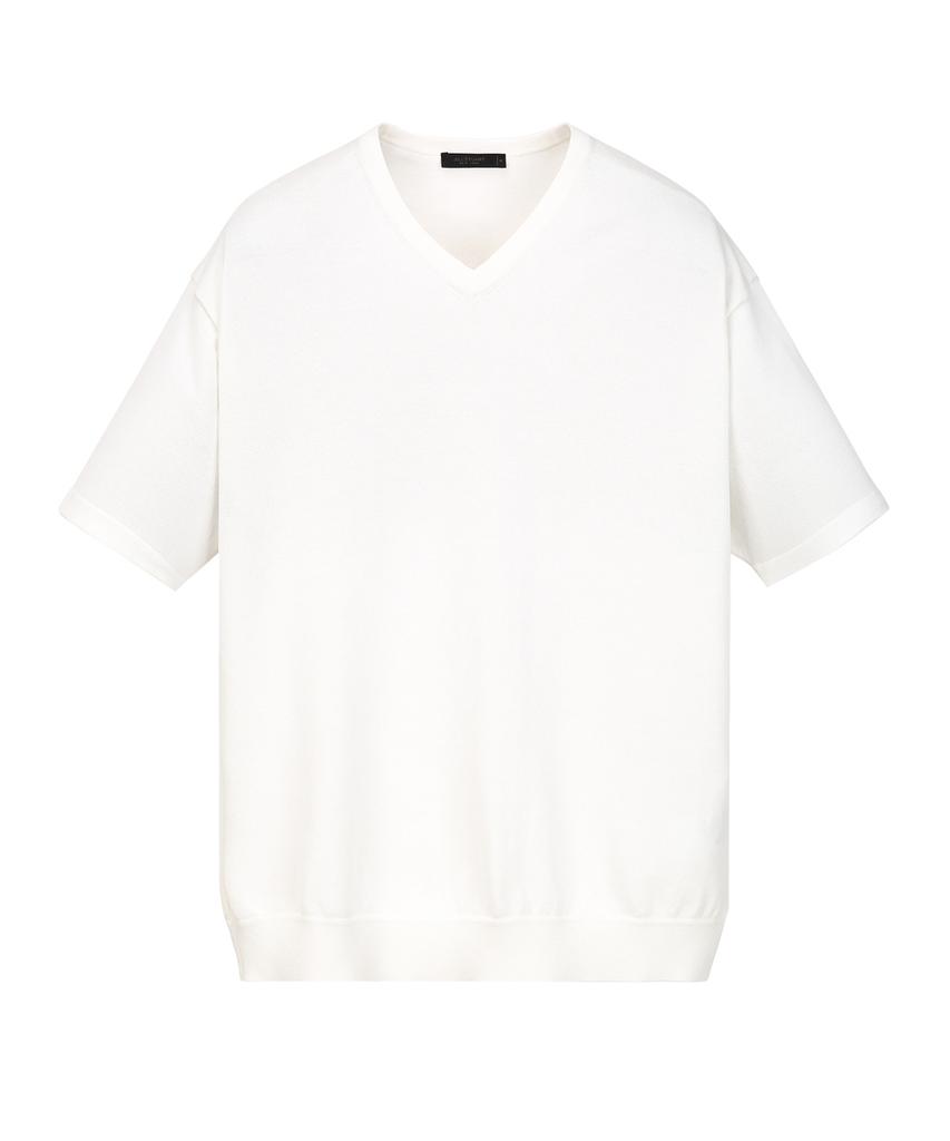 Jilseutyueoteunyuyogmaen Cool-Dry Functional Knit Top V-Neck - Ivory (Jnsw6B606Iv)