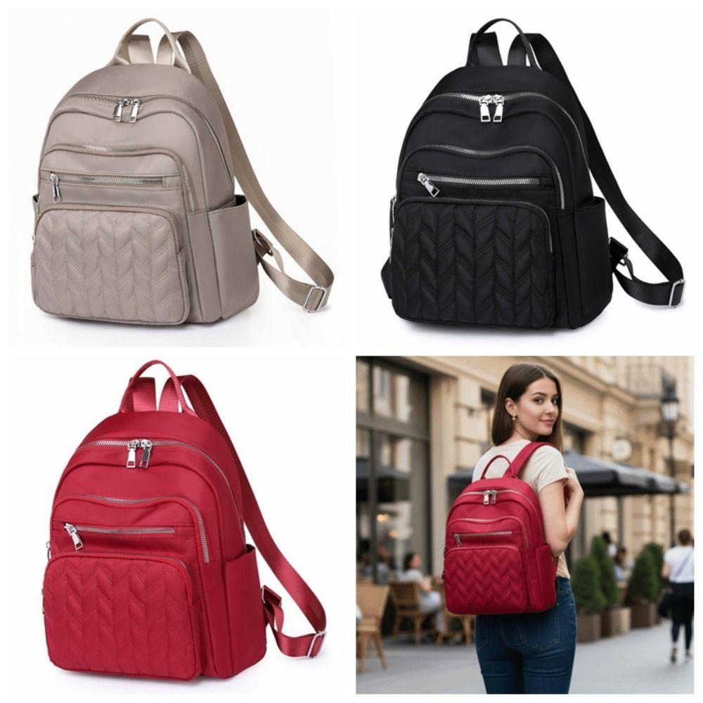 Durable Nylon Travel Backpacks Waterproof Middle Age Mom Rucksack Outdoor Activities