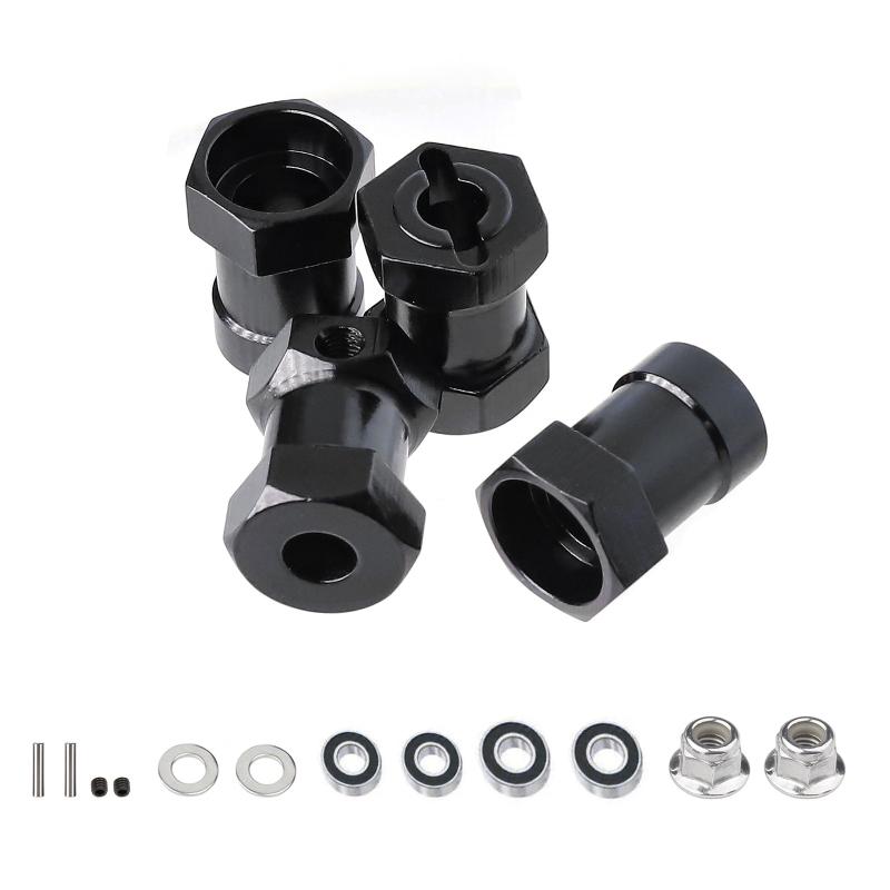 For Tamiya CW-01 CW01 Lunch Box Midnight Pumpkin Monster Beetle WR02 Upgrade Parts Accessories Metal 12mm Wheel Hex Hub Adapter