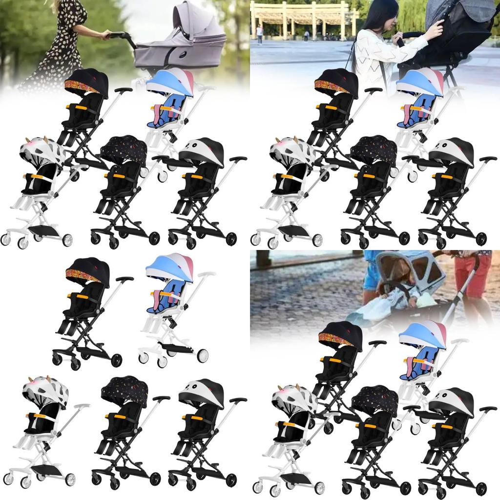Efficient Foldable Baby Stroller With Adjustable Reclining Seat And Attractive Color Variants