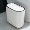 Мусорное ведро, мусорное ведро, нескользящая твердая корзина, узкая мусорная корзина для ванной комнаты