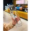 0.75-2L Large Capacity Glass Water Bottle Transparent Milk Juice Cup Outdoor Portable Leakproof Drinkware Tea Water Glass Bottle