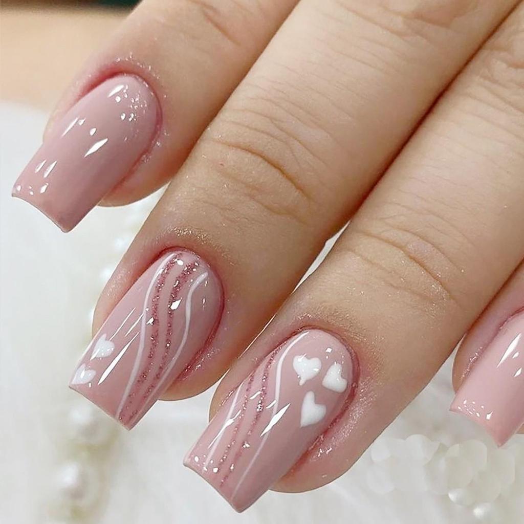 Съемные наклейки для нейл-арта в европейском и американском стиле - Простые, носибельные накладные ногти