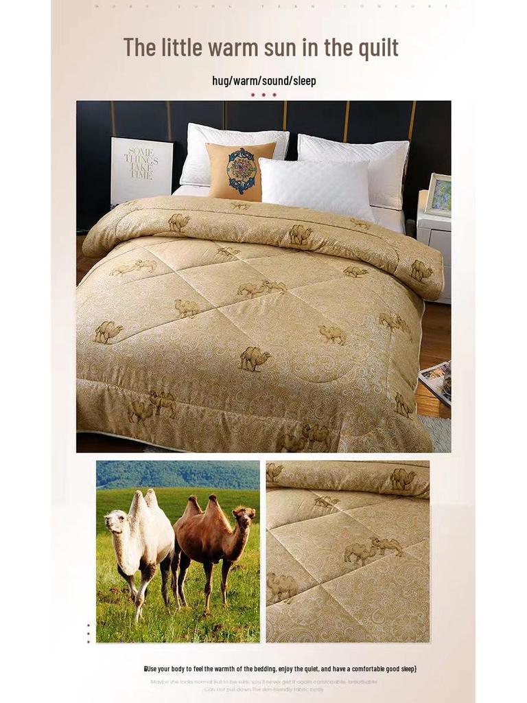 Camel Hair Quilt Special Edition: Thickened, Warm Winter Quilt Gift