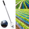 Bulb Plant Mulch Film Digging Holes, Versatile, Retractable Handle, Stainless Steel Plantation Tool