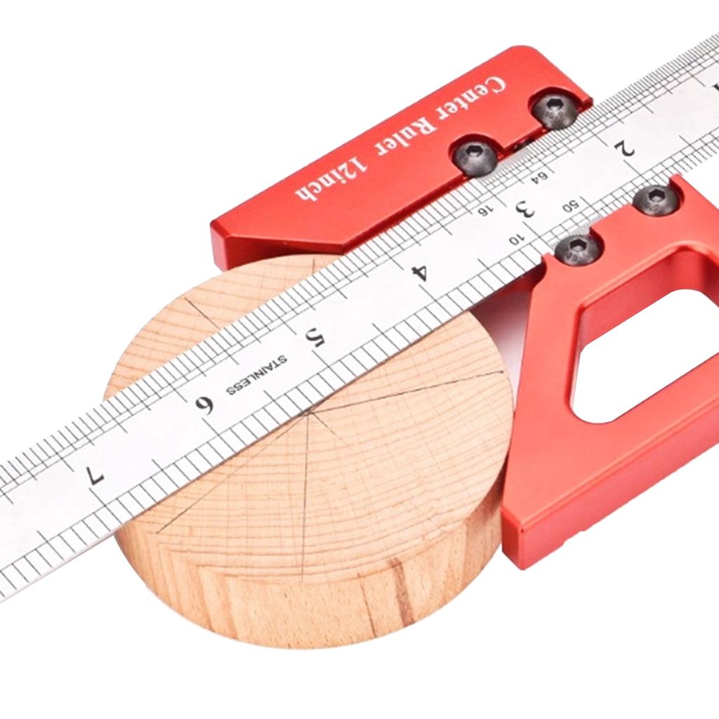 Углы Линейка Деревообработка Инструмент Разметка Чертеж Измерение Высокоточные Алюминиевый Сплав Центр Разметчик Измеритель Промышленный