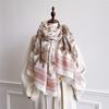 Cotton Linen Scarf for Women Spring Maple Leaf Pattern Warm Scarves Shawls Pashmina Hijabs Wraps Foulard Poncho Stoles