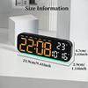 Цифровой будильник с питанием от USB с RGB подсветкой настроения, ТЕМПЕРАТУРА, ДАТА, 2 будильника, повтор, настольные часы, 12/24-часовой формат, автоматическая регулировка яркости, таймер, обратный отсчет, светодиодные часы