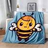 3D Мультяшная Мягкая Плюшевая Плед-Одеяло с Насекомым Медоносной Пчелой, Фланелевое Одеяло Плед для Гостиной Спальни Кровати Дивана Пикника Детское