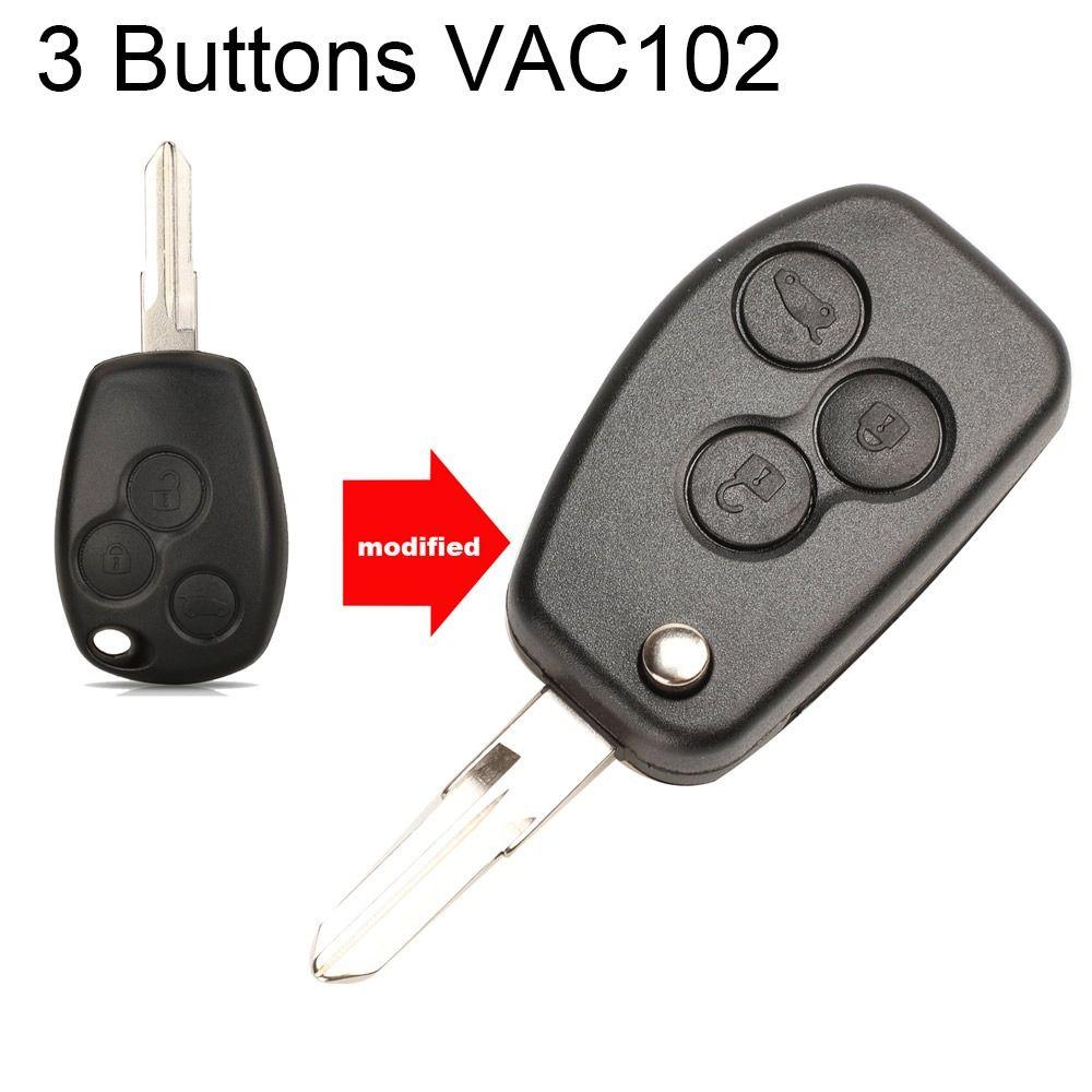 Модифицированный чехол для дистанционного ключа от машины, чехол для дистанционного брелока для автомобиля Renault/Dacia/Modus/Logan/Clio/Espace/Nissan