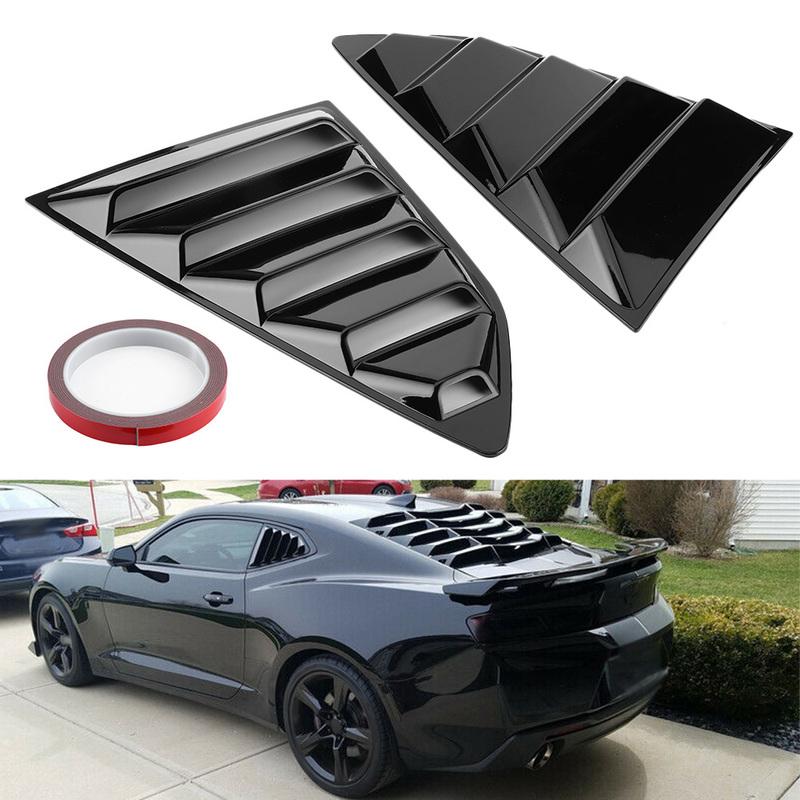 Car Decoration Sticker Glossy Black Car Window Louvers Side Air Vent Cover Fit for 2016‑ Window Side Vent