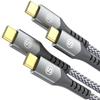 USB Type C Cable [3M/2pcs] Sweguard C-C Cable [PD& QC3.2 Compatible 100W Fast Charging] iPhone15 Pro Max,iPhone16 Max,MacBook Pro/Air iPad Pro,