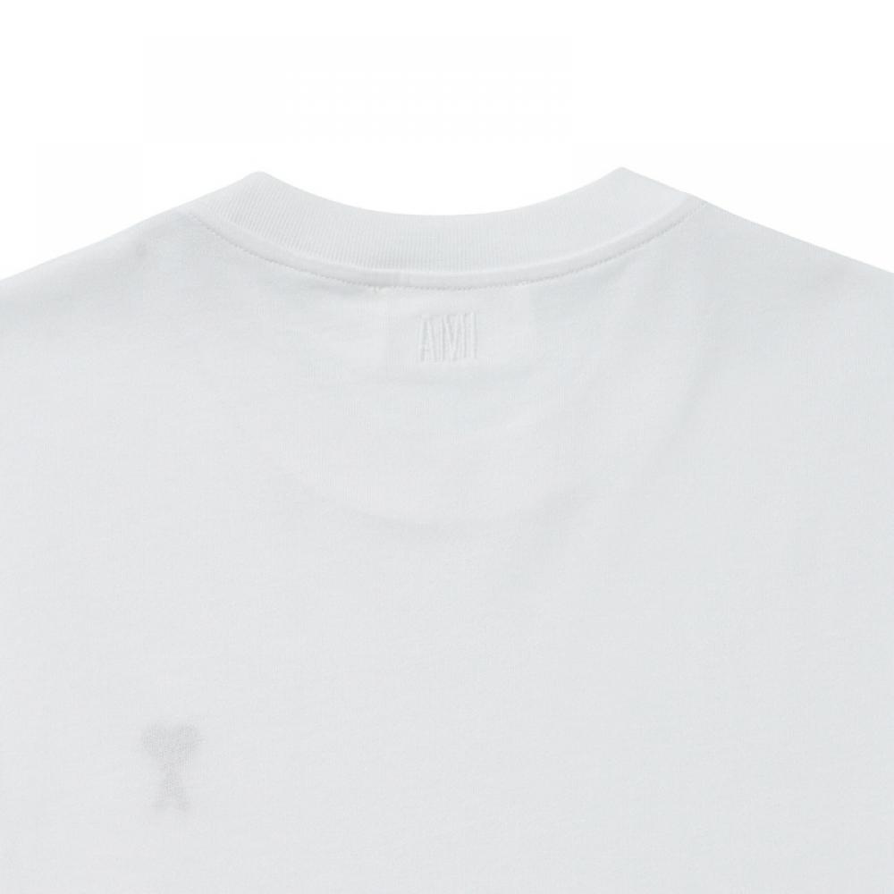 Ami Bfuts005 726 100 Ami De Coeur Small Heart Logo Public Short Sleeve Tee