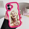 Elle Fanning Wavy Edge TPU Mobile Phone Case for iPhone 17 16 15 14 13 12 11 Air Pro Max Plus Colorful Cover