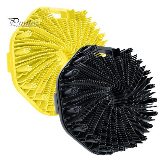 2шт силиконовая щетка для ванны с мягкой щетиной, массажная очищающая щетка для тела, противоскользящая ручка, щетка для тела