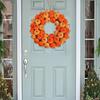 40 см Искусственный тканевый тыквенный венок для помещений и улицы, подвесной на стену или дверь