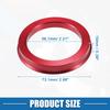 UXCELL 4pcs OD 72.6mm 73.1mm to ID 57.1mm 60.1mm 67.1mm 65.1mm Car Tire Centering Hub Centric Rings Wheel Bore Center Red