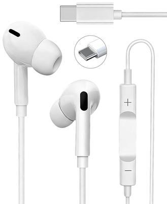 Проводные наушники с шумоподавлением, совместимые с iPhone, без USB, удобные, прочные, из TPE, эквивалент IPX4, глубокие, компактные, совместимые с iPhone и