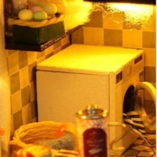 Модный переулок Миниатюрный кукольный домик Набор, Литературная утопия, Набор ручной работы для начинающих, Включает акриловый кейс (TD43+Z)