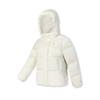 Athletics Fitness Casual Warm Hooded Versatile Down Jacket Women Outerwear Vanilla-White A11W441905FIV