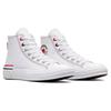 Converse 1970s Simple Everyday High-Top Canvas Shoes Unisex White Red