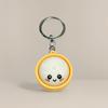 Funny Dumpling Baozi Keychains 6Pcs Pack with Steamer Random Color Novelty Key Holders for Travel Bag Decor Gifts