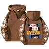 Unisex Anime Hoodie With Zipper Front Loose Fit Long Sleeve Sweatshirt Fall Casual Wear