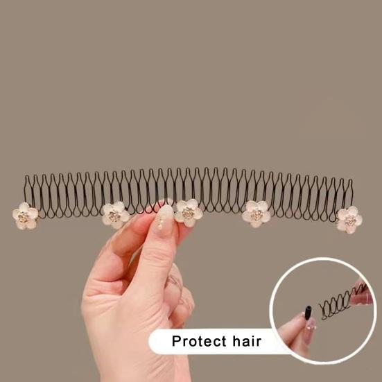 U-образный фиксатор для отделки волос, волнистая расческа, U-образная заколка для волос, металлическая проволока, расческа для волос, мини-держатель для челки, инструмент для укладки, невидимая прическа, аксессуары для волос