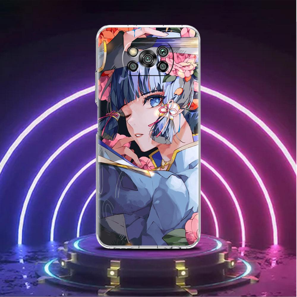 Прозрачный мягкий чехол для Xiaomi Mi Poco X3 NFC M3 F3 12 11 Lite 11T 10T X3 Pro Note 10 9T F1, чехол для телефона Genshin Impact Raiden