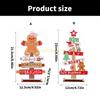 Festival Gingerbreads Man Ornament Letter Christmas Tree Tabletop Sign for Office or Home Shelves Decoration Gift top sale