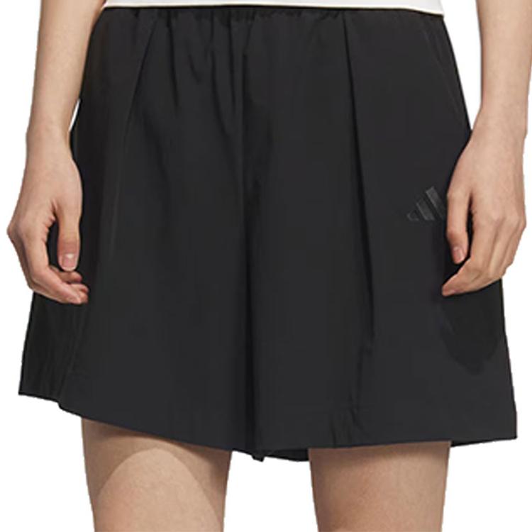 adidas SS25 Повседневные шорты женские черные JL6288
