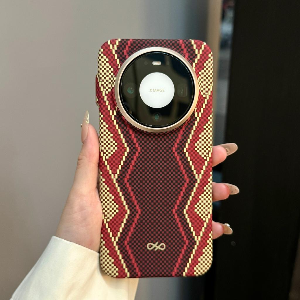 Применимо к чехлу для мобильного телефона Huawei mate80promax красный змеиный скипетр, ультратонкий защитный чехол с кевларовым рисунком, магнитный, всесторонне защищающий