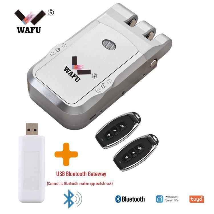 Home Electronic Induction Sliding Door Lock - Invisible Anti-theft, Wireless Card Swipe, Electric Control, Integrated Access Control Lock.